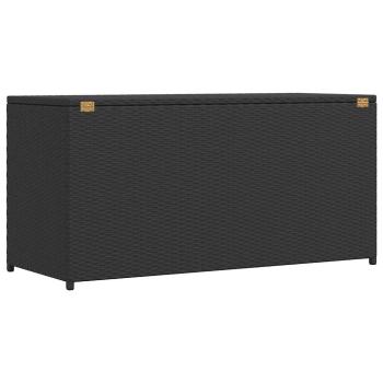 Garten-Auflagenbox Schwarz 120x50x60 cm Poly Rattan