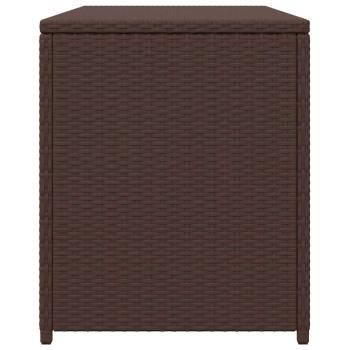 Garten-Auflagenbox Braun 120x50x60 cm Poly Rattan
