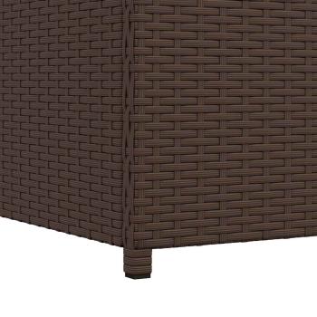 Garten-Auflagenbox Braun 120x50x60 cm Poly Rattan