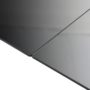 Gartentisch Schwarz 190x90x74 cm Aluminium und Glas