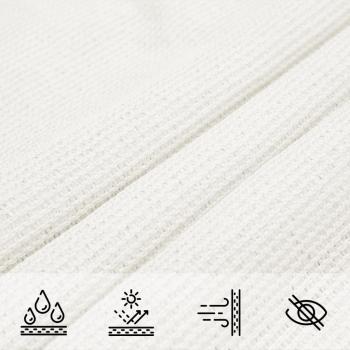 Sonnensegel HDPE Quadratisch 3,6 x 3,6 m Weiß