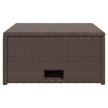 ARDEBO.de - 4-tlg. Garten-Lounge-Set mit Auflagen Poly Rattan Braun