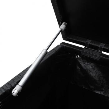 Garden-Auflagenbox Schwarz 150x50x60 cm Poly Rattan