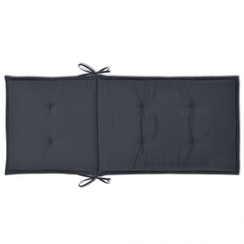Gartenstuhlauflagen für Hochlehner 4 Stk. Anthrazit 120x50x3 cm
