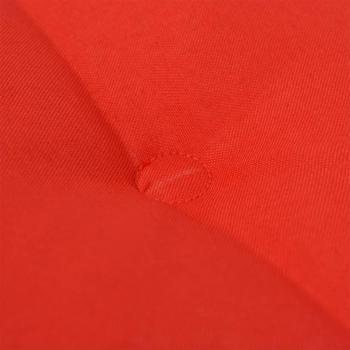 ARDEBO.de - Gartenstuhlauflagen für Hochlehner 2 Stk. Rot 120x50x3 cm Stoff