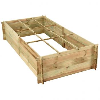 Hochbeet Kiefernholz Imprägniert 197x100x40 cm 