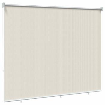 Außenrollo 125 (B)x230 (H) cm Cremeweiß