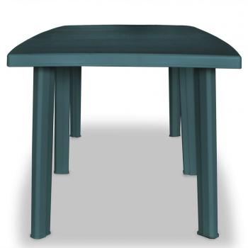 ARDEBO.de - Gartentisch Grün 210 x 96 x 72 cm Kunststoff