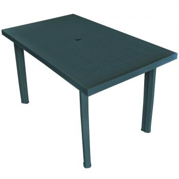 ARDEBO.de - Gartentisch Grün 126 x 76 x 72 cm Kunststoff
