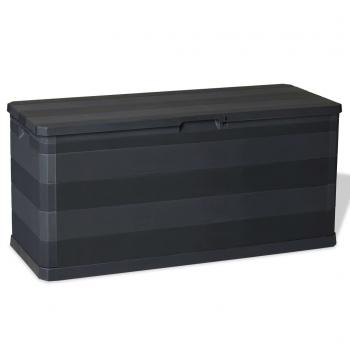 ARDEBO.de - Gartenbox Schwarz 117×45×56 cm