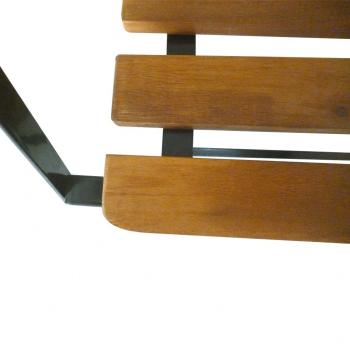 Gartenbank Klappbar 112 cm Massivholz Akazie