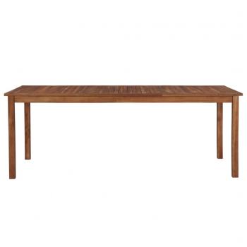 Gartentisch 200x100x74 cm Massivholz Akazie