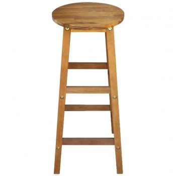 Barhocker 2 Stk. Massivholz Akazie 