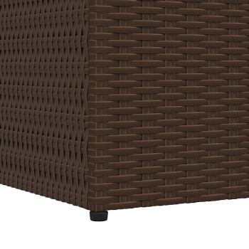 Garden-Auflagenbox Braun 150x100x100 cm Poly Rattan
