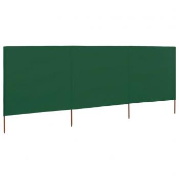 ARDEBO.de - 3-teiliges Windschutzgewebe 400 x 120 cm Grün