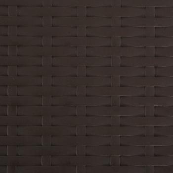 Klappbare Barstühle 2 Stk. HDPE und Stahl Braun Rattanoptik