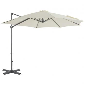 ARDEBO.de - Ampelschirm mit Aluminium-Mast Sandfarben 300 cm 