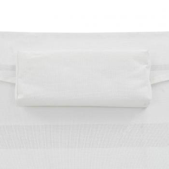 Sonnenliege mit Kissen Poly-Rattan Schwarz