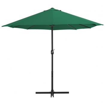 Sonnenschirm mit Aluminium-Mast 460 x 270 cm Grün