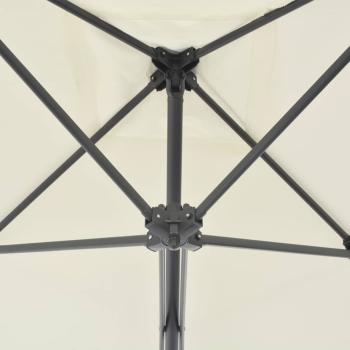 Sonnenschirm mit Stahl-Mast 250x250 cm Sandweiß