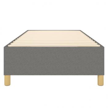 Bettgestell Dunkelgrau 90x200 cm Stoff