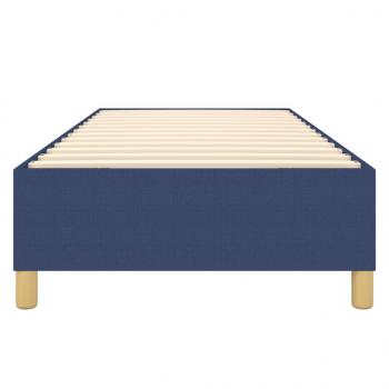 Bettgestell Blau 100x200 cm Stoff
