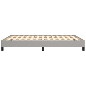 Bettgestell Hellgrau 140x190 cm Stoff