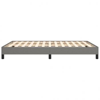 Bettgestell Dunkelgrau 140x190 cm Stoff