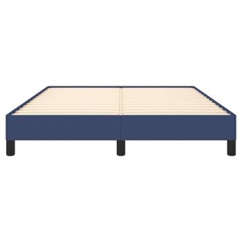 Bettgestell Blau 140x190 cm Stoff