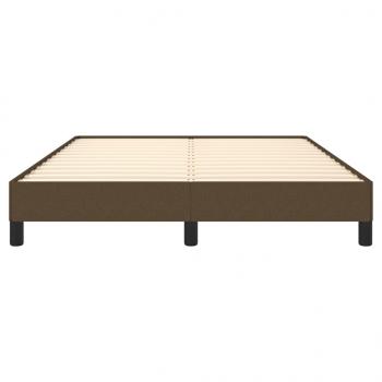 Bettgestell Dunkelbraun 140x200 cm Stoff