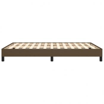 Bettgestell Dunkelbraun 140x200 cm Stoff