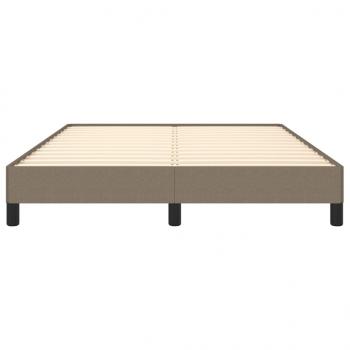 Bettgestell Taupe 140x200 cm Stoff