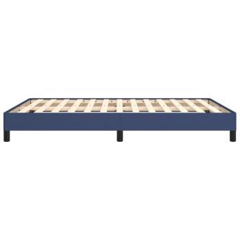 Bettgestell Blau 140x200 cm Stoff
