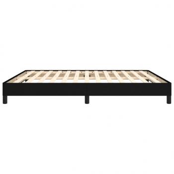 Bettgestell Schwarz 160x200 cm Stoff