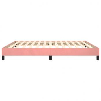 Bettgestell Rosa 160x200 cm Samt