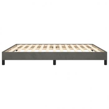 Bettgestell Dunkelgrau 180×200 cm Samt