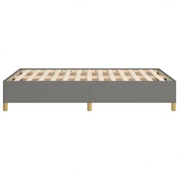 Bettgestell Dunkelgrau 120x200 cm Stoff