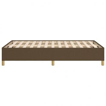 Bettgestell Dunkelbraun 120x200 cm Stoff