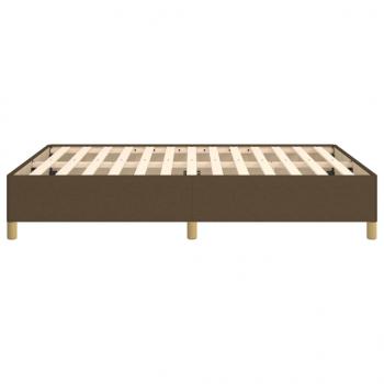 Bettgestell Dunkelbraun 140x190 cm Stoff