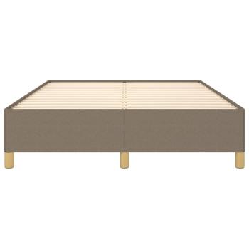 Bettgestell Taupe 140x190 cm Stoff