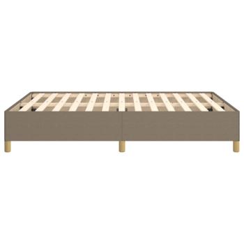 Bettgestell Taupe 140x190 cm Stoff