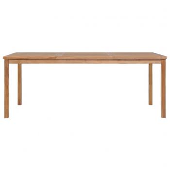 Gartentisch 200x100x77 cm Massivholz Teak