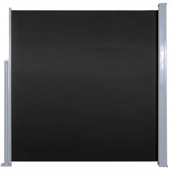 Ausziehbare Seitenmarkise 140x300 cm Schwarz