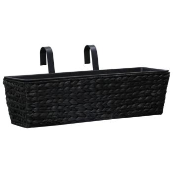 ARDEBO.de - Pflanzkübel 2 Stk. Wasserhyazinthe Schwarz