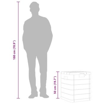 Garten-Aufbewahrungsbox 90 L Anthrazit