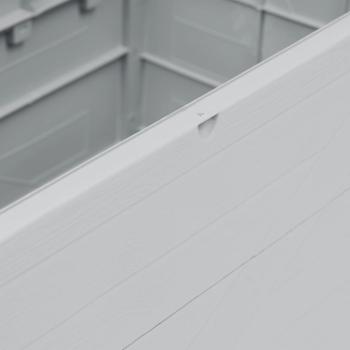 Garten-Aufbewahrungsbox 420 L Hellgrau 