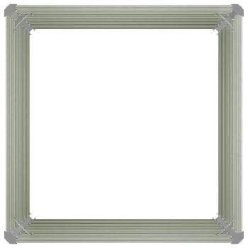 Hochbeet Braun 100 x 100 x 77 cm Verzinkter Stahl