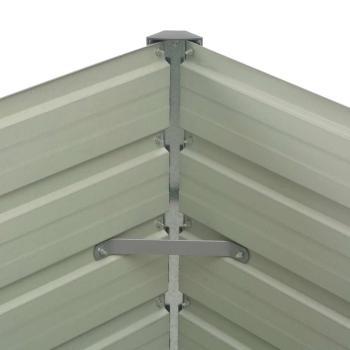 Hochbeet Braun 100 x 100 x 77 cm Verzinkter Stahl