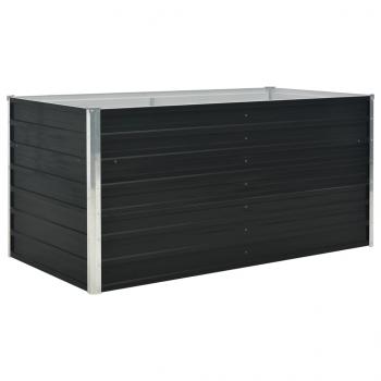 Hochbeet Anthrazit 160 x 80 x 77 cm Verzinkter Stahl