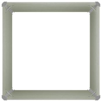 Hochbeet Anthrazit 100 x 100 x 77 cm Verzinkter Stahl